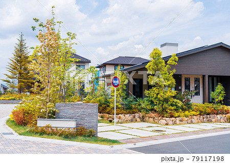 郊外型戸建住宅団地　夏 79117198