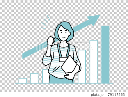 Illustration of female business person 79117263