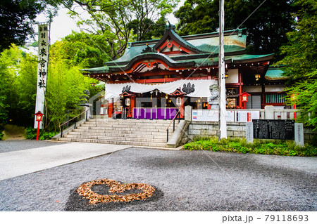 静岡県熱海市 來宮神社(本殿と猪目模様) 静岡県熱海市 來宮神社(本殿と猪目模様) 79118693