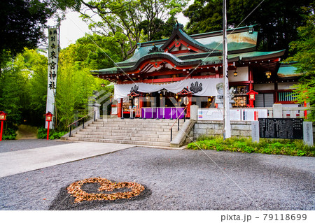 静岡県熱海市 來宮神社（本殿と猪目模様） 79118699