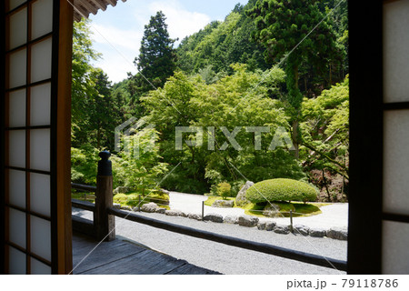 古知谷阿弥陀寺　本堂から庭園を望む　京都市左京区大原 79118786