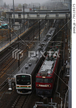 新幹線レール輸送列車の返空（日鉄チキ） 79119375