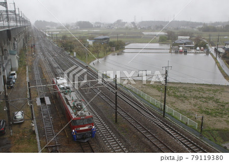 新幹線レール輸送列車の返空（日鉄チキ） 79119380