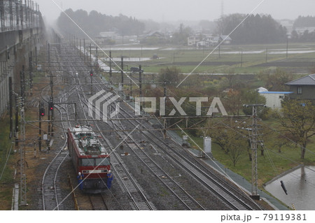 新幹線レール輸送列車の返空（日鉄チキ） 79119381