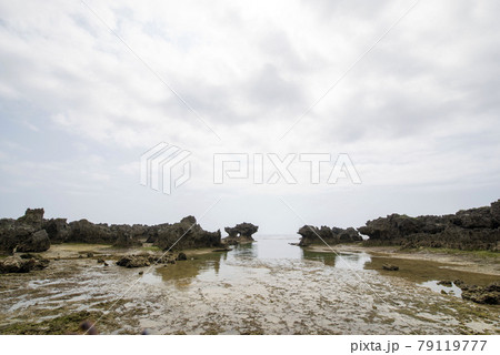 鹿児島県 沖永良部島のウジジ浜の奇岩 鹿児島県 沖永良部島のウジジ浜の奇岩 79119777