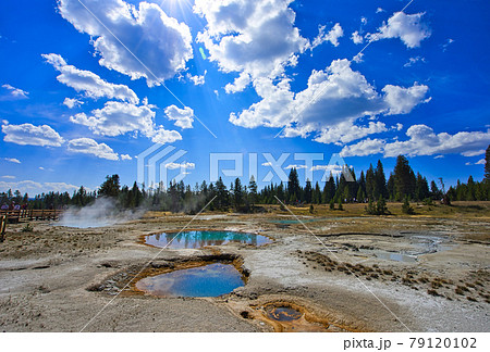 Mysterious and colorful Opal Pool. Mysterious and colorful Opal Pool. 79120102