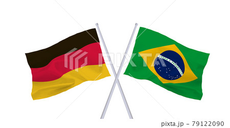 ブラジルとドイツの国旗