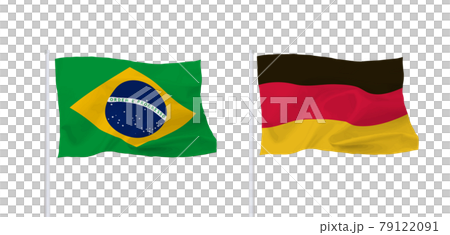 Brazilian and German flags Brazilian and German flags 79122091