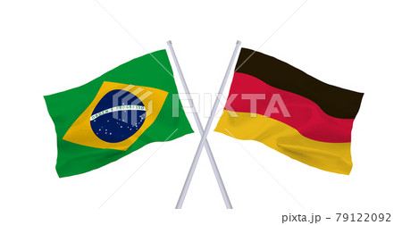 ブラジルとドイツの国旗