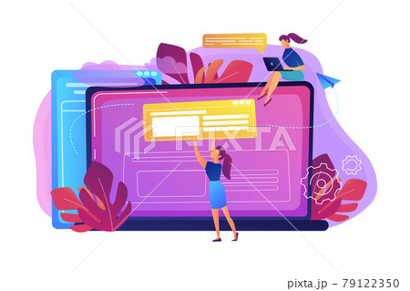 Bloging concept vector illustration. 79122350