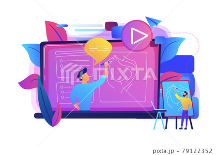How-to videos concept vector illustration. How-to videos concept vector illustration. 79122352