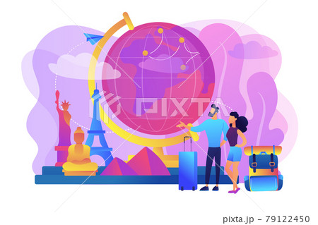 Traveling the world concept vector illustration 79122450