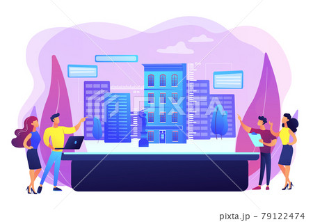 Interactive design visualization concept vector illustration 79122474