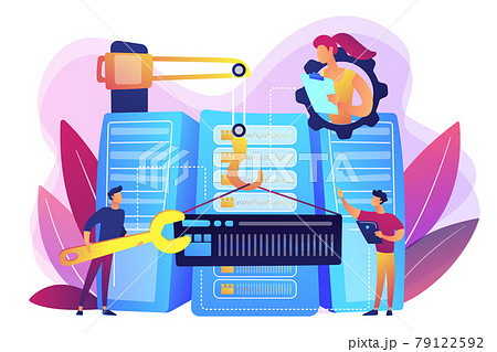 Big data engineering concept vector illustration. Big data engineering concept vector illustration. 79122592
