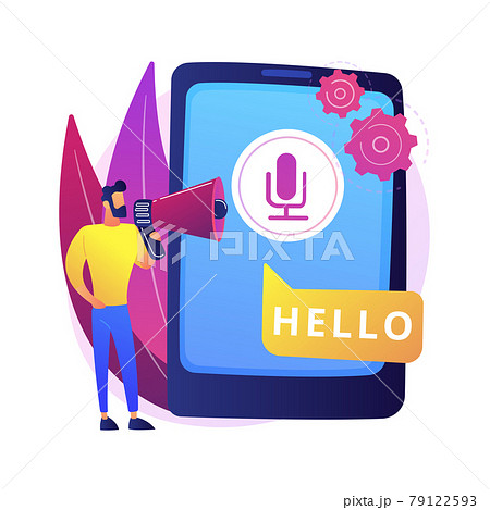 Speech to text abstract concept vector illustration. Speech to text abstract concept vector illustration. 79122593