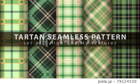 Set tartan textile seamless pattern. Set tartan textile seamless pattern. 79124530