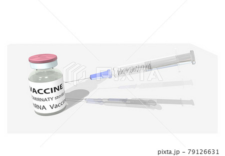 ワクチン接種と注射器 ワクチン接種と注射器 79126631
