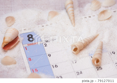 8月のイメージ　夏 79127011