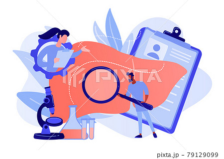 Cirrhosis concept vector illustration. Cirrhosis concept vector illustration. 79129099
