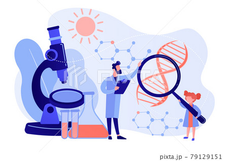Science camp concept vector illustration. 79129151