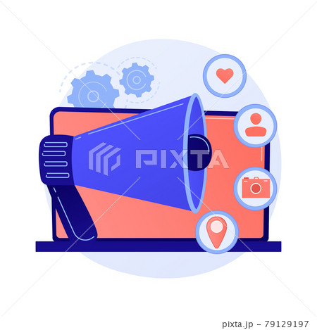 Social Media Ad Vector Concept Metaphor のイラスト素材 Social Media Ad Vector Concept Metaphor のイラスト素材