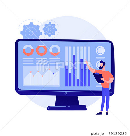 Social media dashboard vector concept metaphor Social media dashboard vector concept metaphor 79129286