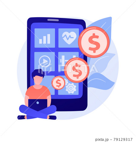 Health and wellness mobile apps vector concept metaphor 79129317
