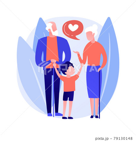 Guardianship abstract concept vector illustration. 79130148