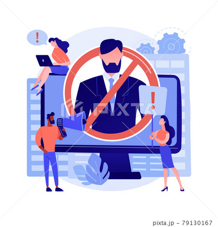 Cancel Culture Abstract Concept Vector のイラスト素材