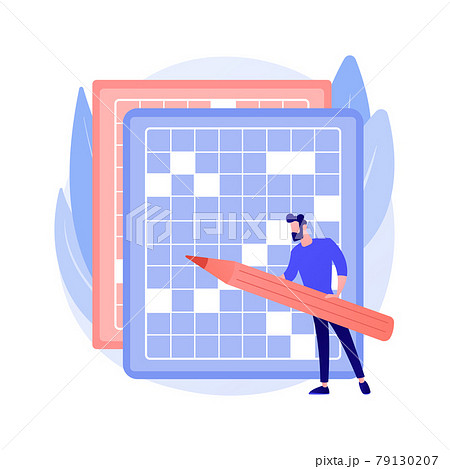 Do a crossword and sudoku abstract concept vector illustration. Do a crossword and sudoku abstract concept vector illustration. 79130207