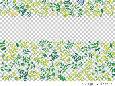 北欧風　植物柄（水彩テイスト）フレーム 79133687