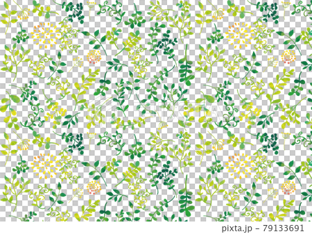 斯堪的納維亞風格植物（水彩味道）圖案 79133691
