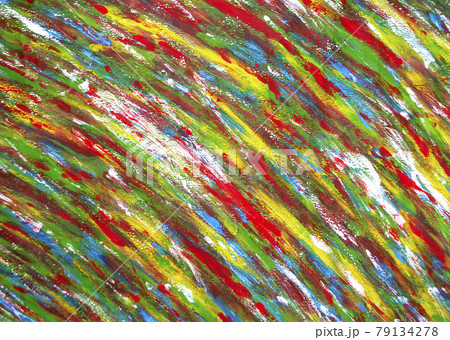 Many different multi-colored lines are chaotically drawn with brush Many different multi-colored lines are chaotically drawn with brush 79134278