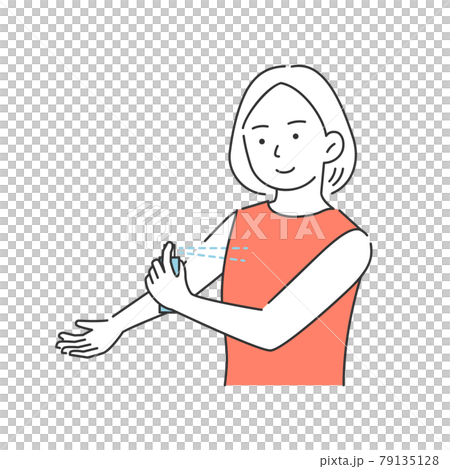 虫除けスプレー　対策　女性 79135128