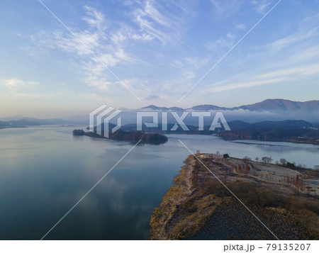 風景 霧 湖 79135207