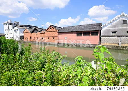 柳川市　掘割のある風景　並倉 79135825