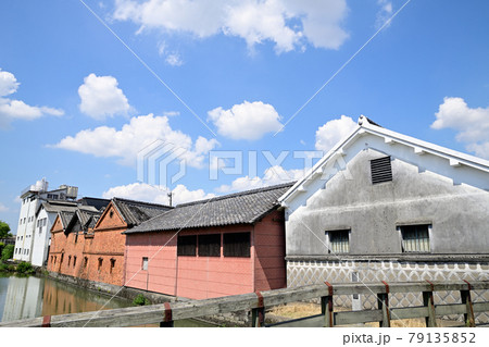 柳川市 掘割のある風景 並倉 柳川市 掘割のある風景 並倉 79135852