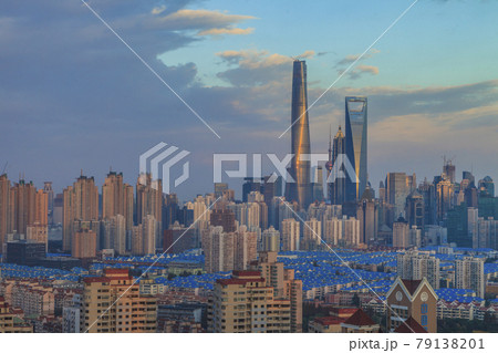 Aerial view of the Shanghai skyline Aerial view of the Shanghai skyline 79138201