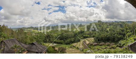 View over typical rice terraces on the island of Bali in Indonesia View over typical rice terraces on the island of Bali in Indonesia 79138249