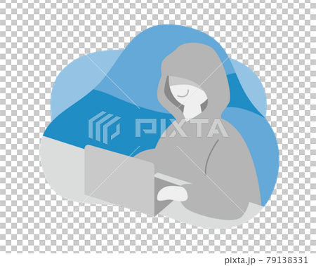 サイバー攻撃・詐欺のイラスト 79138331