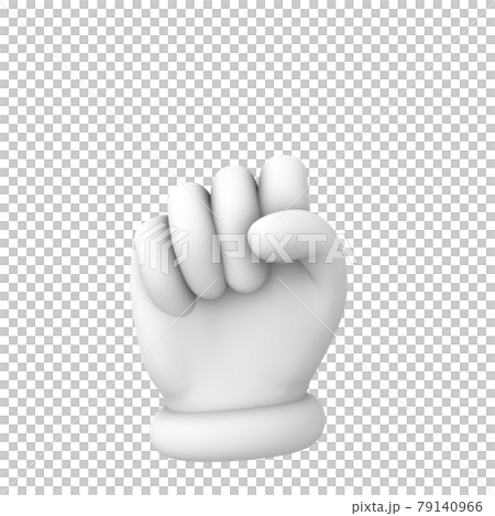 ハンドサイン グー 3Dイラスト ハンドサイン グー 3Dイラスト 79140966