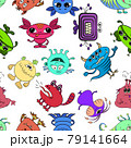 Cartoon Monsters Seamless 79141664