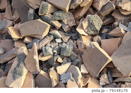 瓦礫のクローズアップ 瓦礫のクローズアップ 79148170