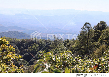 タイ・チェンマイにあるドイ・インタノン山から見える大自然の風景 79148759