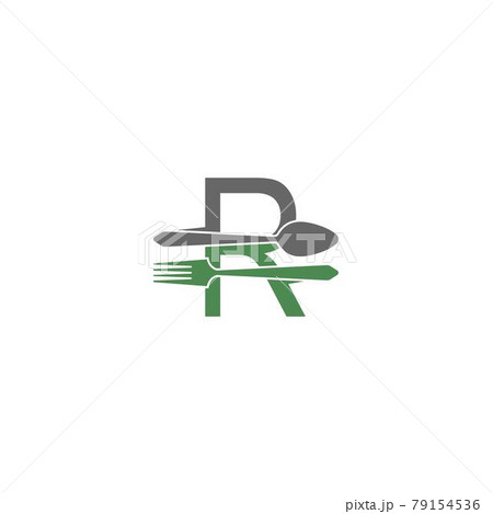 Letter R with fork and spoon logo icon design vector Letter R with fork and spoon logo icon design vector 79154536