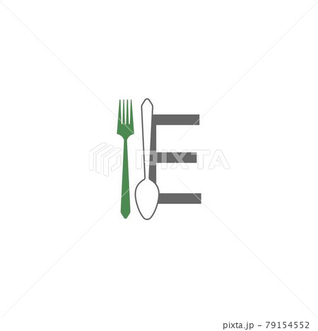 Letter E with fork and spoon logo icon design vector Letter E with fork and spoon logo icon design vector 79154552