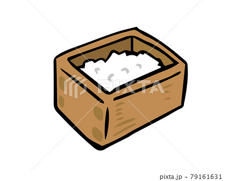 臼に入ったご飯 お米のイラスト素材