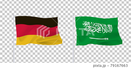 Flags of Saudi Arabia and Germany Flags of Saudi Arabia and Germany 79167663