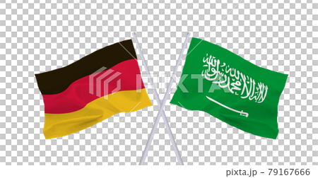 Flags of Saudi Arabia and Germany 79167666