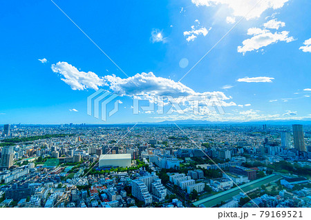 東京 恵比寿から望む富士山方面 79169521